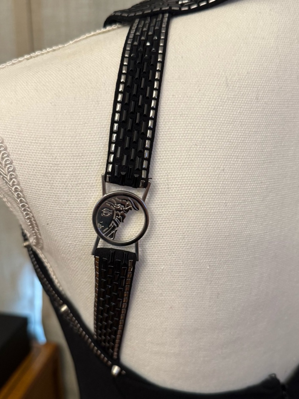 Versace Collection Halter Medusa Dress in Excellent Condition - Picture 5 of 11